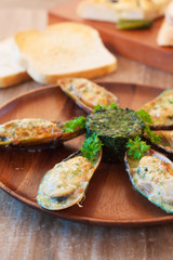 Baked mussel