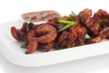 Fried sun-dried Lamb jerky