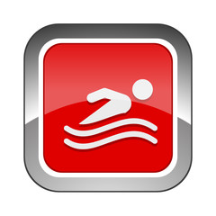 Chrome Square Button