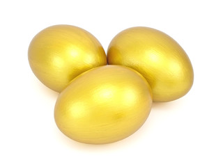 Three golden eggs
