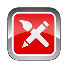 Chrome Square Button