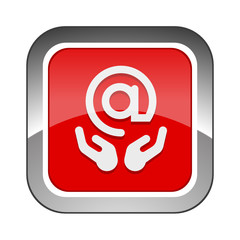 Chrome Square Button