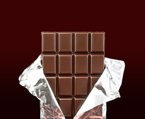 chocolate bar with open cover - Powered by Adobe