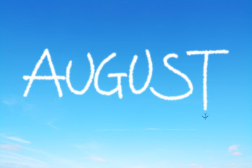 august written in the sky