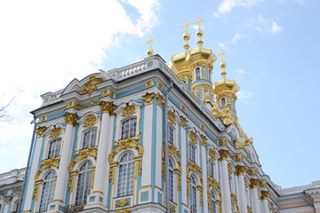 Fototapeta na wymiar Catherine Palace in Tsarskoe Selo.