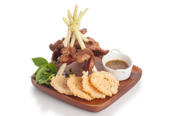 Grilled pork lemongrass