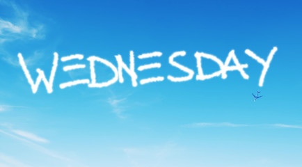 wednesday written in the sky