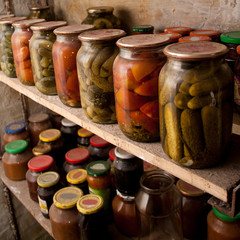 preserves in bottles