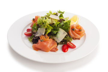 Smoked salmon salad