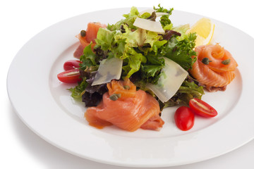 Smoked salmon salad