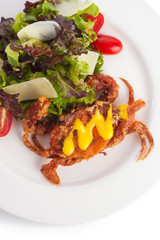 Soft shell crab salad