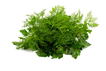 fresh dill and parsley