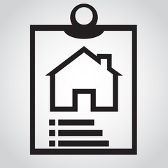 notes icon design home  vector