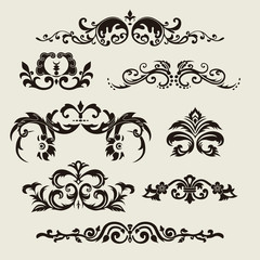 Calligraphic design elements and page decoration
