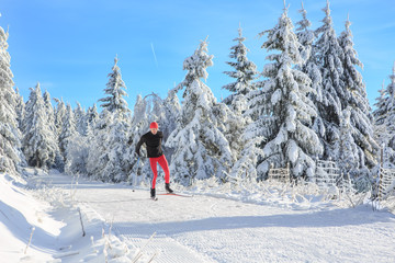 cross-country skiing