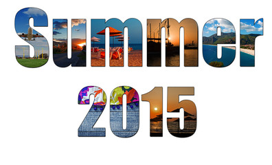 Summer images inside the word summer 2015