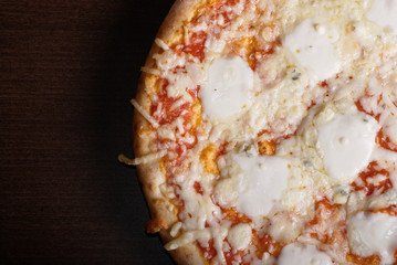 Fresh baked cheese pizza