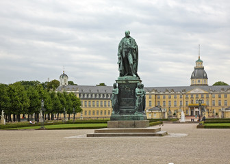 Monument of Karl Friedrich in Karlsruhe Palace. Germany