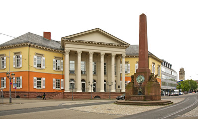 Rondellplatz square in Karlsruhe. Germany