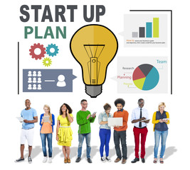 Start Up Launch Business Ideas Plan Creativity Concept