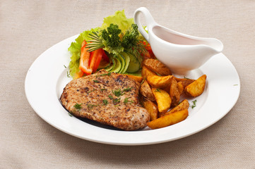 Meat with vegetables