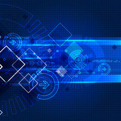 Abstract engineering future technology background