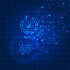 Abstract geometry vector background