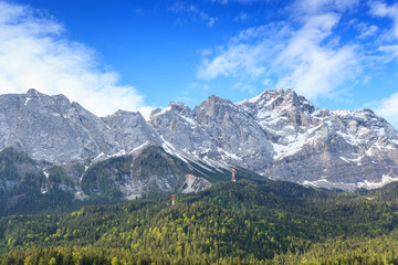 Zugspitze mountain the top of Germany