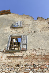 detail of house delapidated