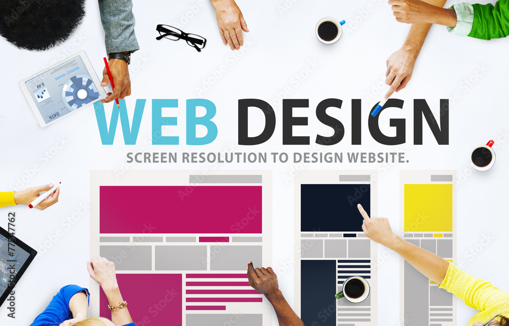 Canvas Prints web design network website ideas media information concept - Canvas Prints
