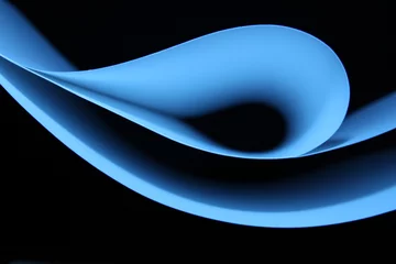 Foto auf Acrylglas abstract blauw papier © Hennie36