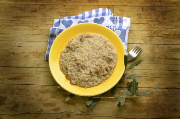 Mushroom risotto Sampioen Funghi Setas Pilz Champignons