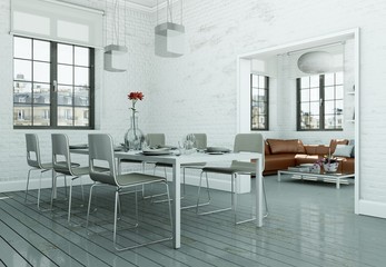 moderne Wohung Interieur Design