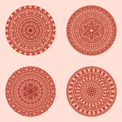 Vector Hand Drawn Doodle Mandalas