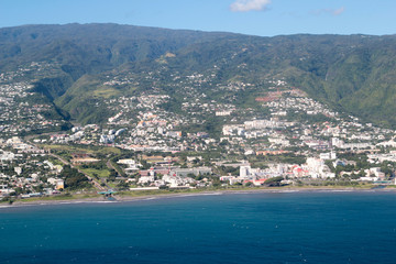 Fototapeta premium Aerial Reunion island