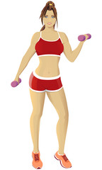 Obraz premium Fitness woman