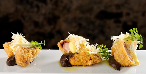 Takoyaki, delicious Japanese style octopus pancake