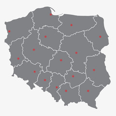 podział administracyjny polski, województwa © milushka