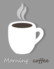 Morning coffee cup