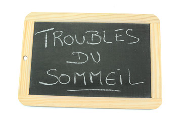 Fototapeta premium ardoise troubles du sommeil