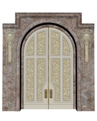 Palace entrance - 3D render