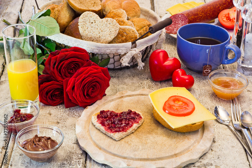 "Frühstück mit Liebe" Stockfotos und lizenzfreie Bilder auf