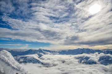 Fototapeta na wymiar Hintertuxer Gletscher, Alps