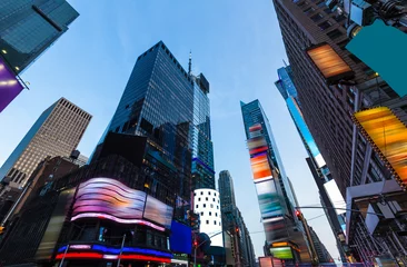Küchenrückwand glas motiv Times Square Manhattan New York deleted ads © lunamarina