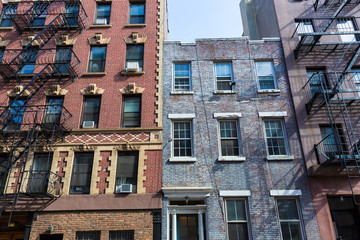 Naklejka premium West Village in New York Manhattan buildings