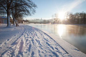 Schloss Kammer Attersee Winter