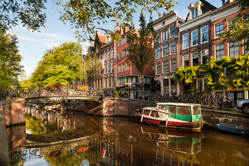 Morning on Amsterdam Canal