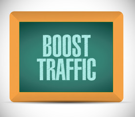 boost traffic board sign illustration design