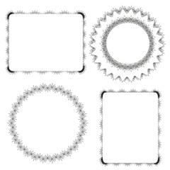 Lace vector frame set