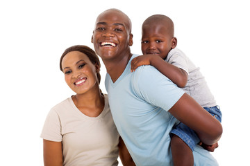 young black couple with their child